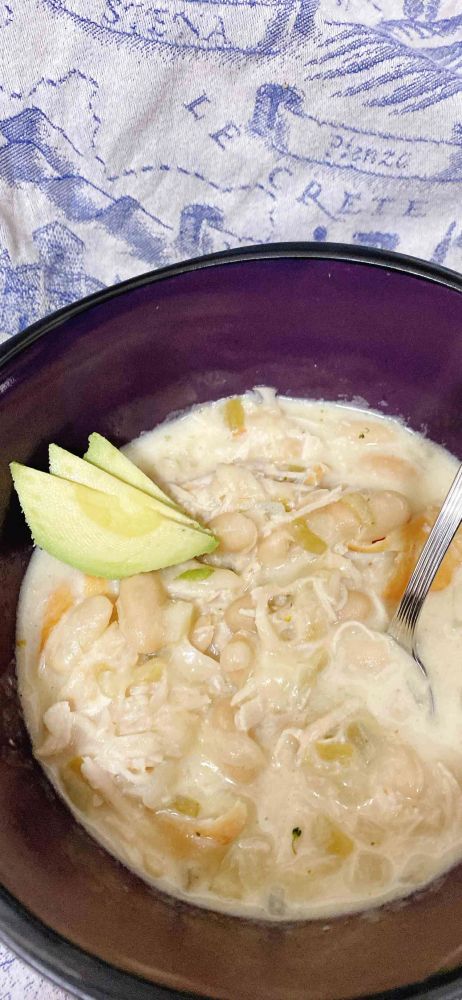 White Bean Enchilada Soup with Chicken