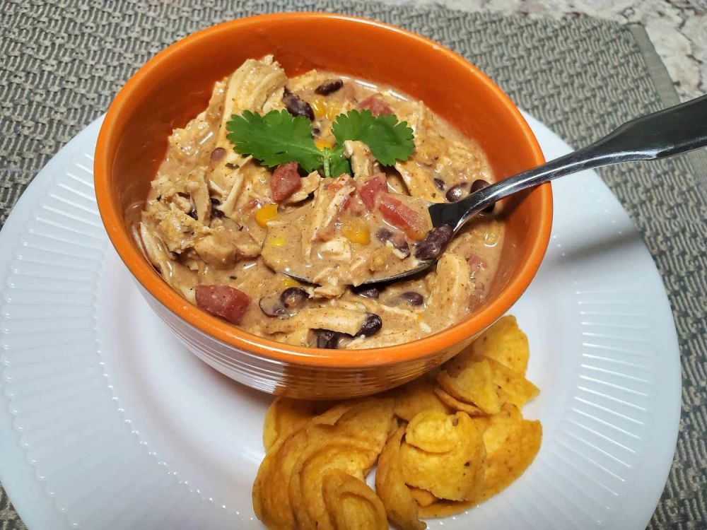 Slow Cooker Cream Cheese Chicken Chili