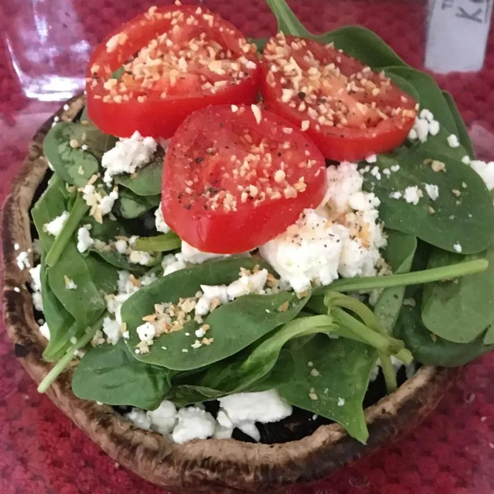 Stuffed Portobello Mushrooms with Spinach and Feta