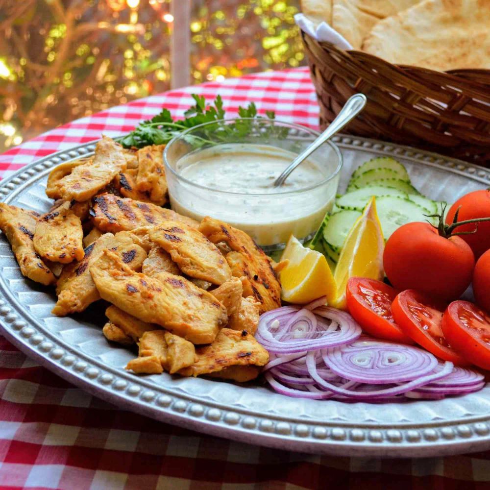 Yogurt-Marinated Chicken Shawarma