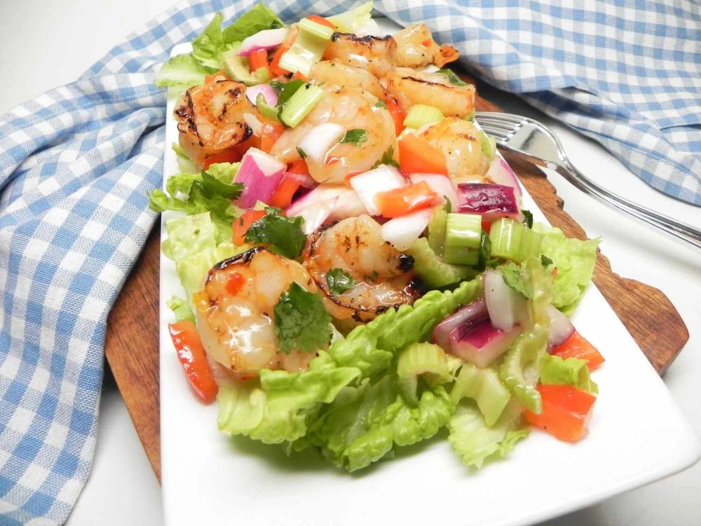 Italian Grilled Shrimp Salad