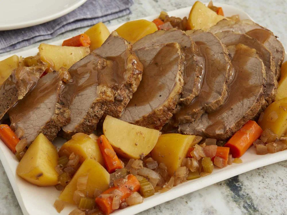 Slow Cooker Eye of Round Roast With Vegetables