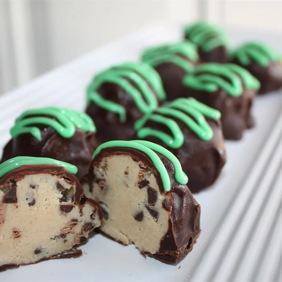 Frozen Chocolate Chip Cookie Dough Balls