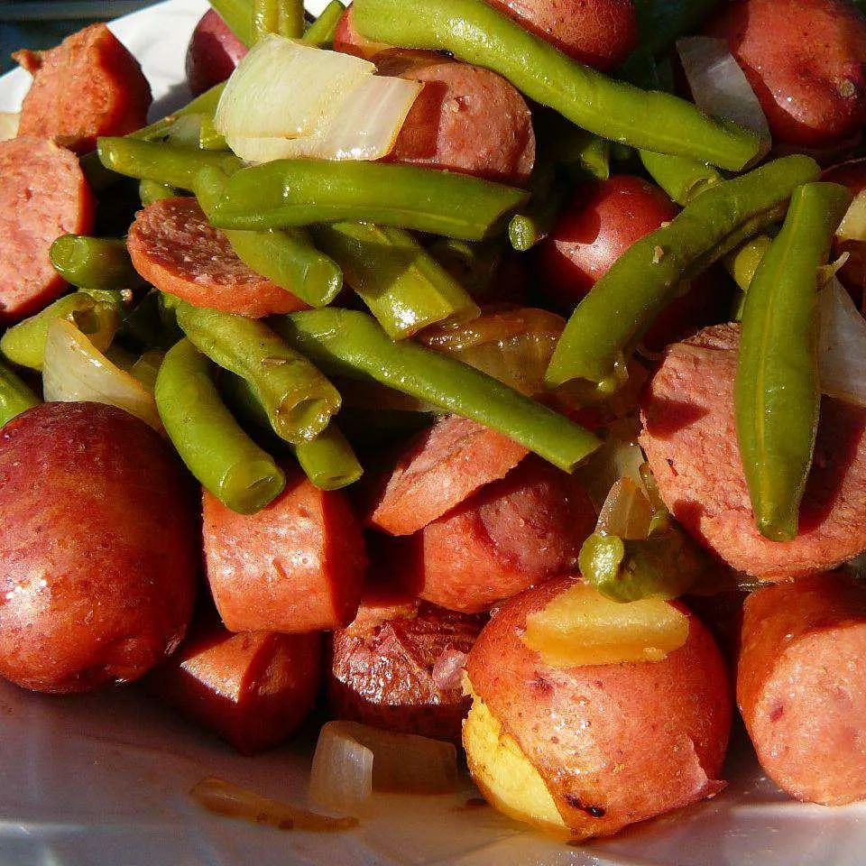 Amy's Green Beans and Sausage Dish