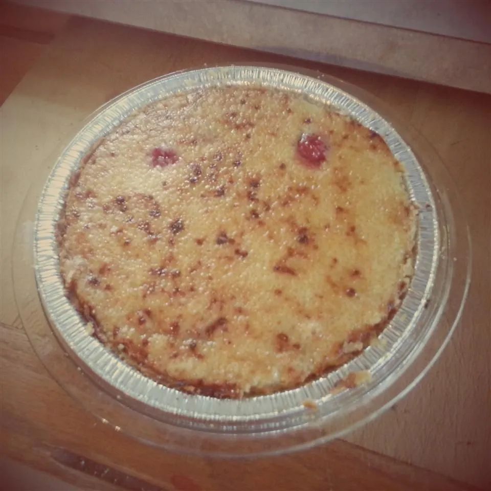 Strawberry Creme Brulee Pie