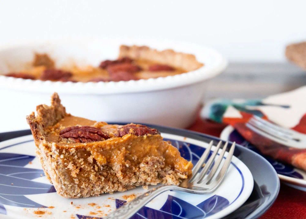 Pumpkin Tart with Pecan Crust