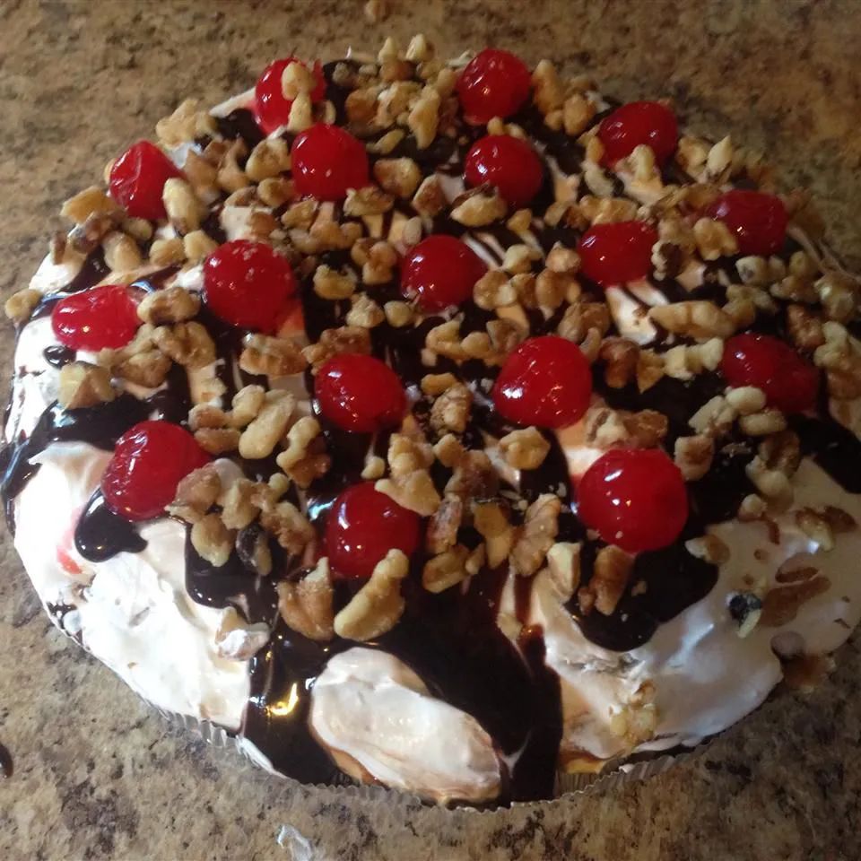 No-Bake Mile-High Banana Split Pie