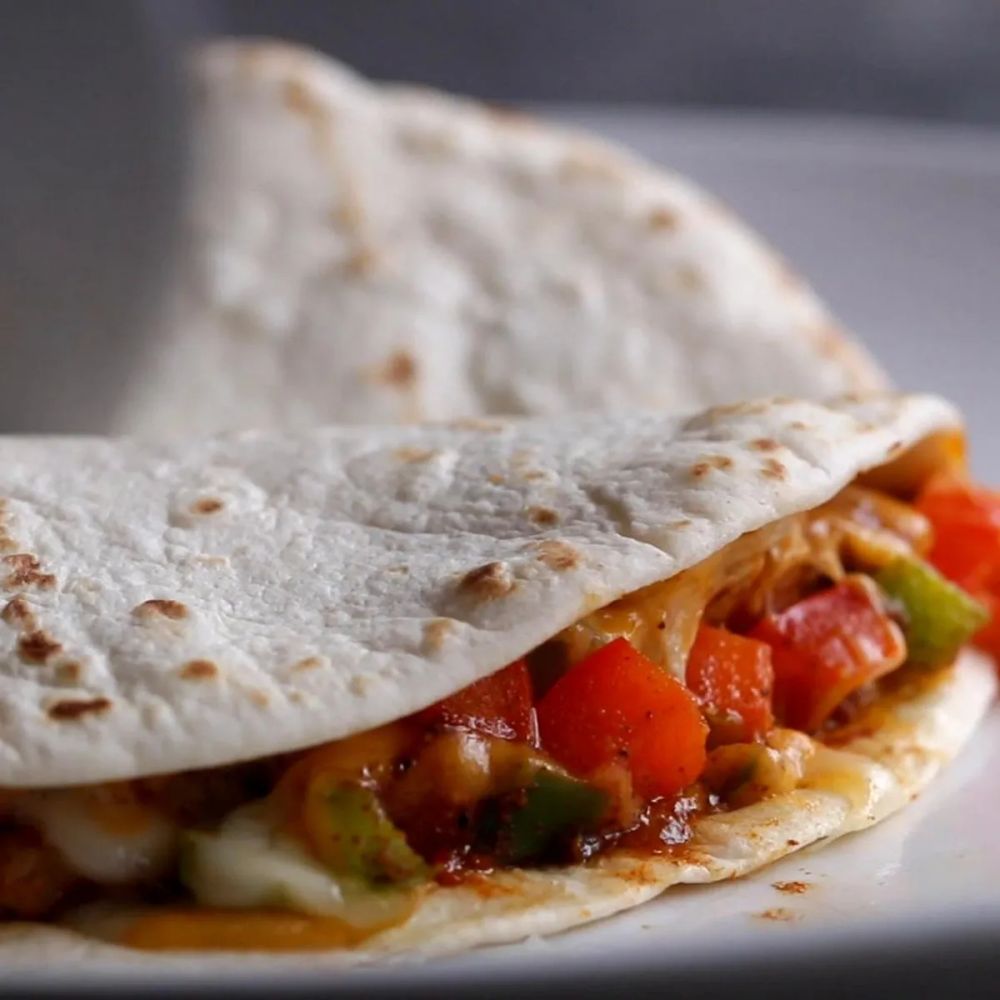 Microwave 4-minute Chicken Quesadilla