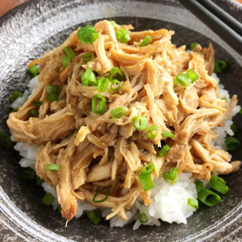 Slow Cooker Teriyaki Pulled Chicken