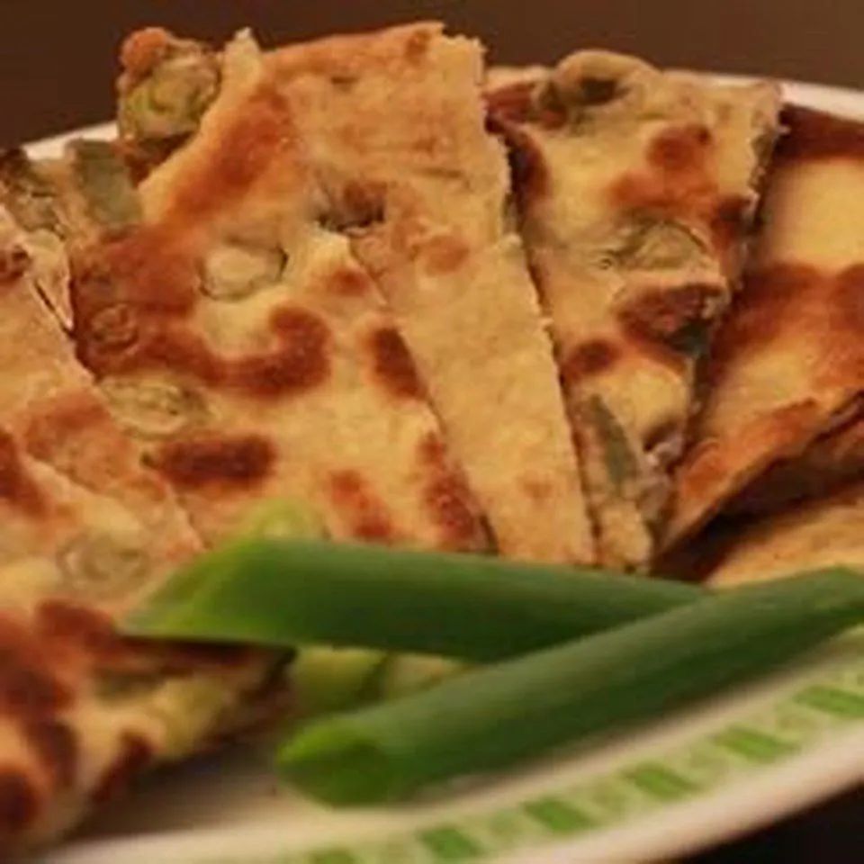 Traditional Chinese Scallion Pancakes