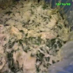 Justine's Artichoke Chicken Spinach Dip