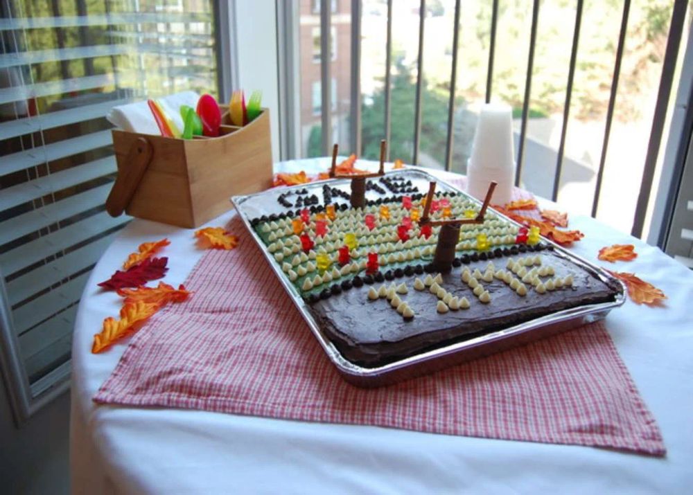 Gridiron Sheet Cake