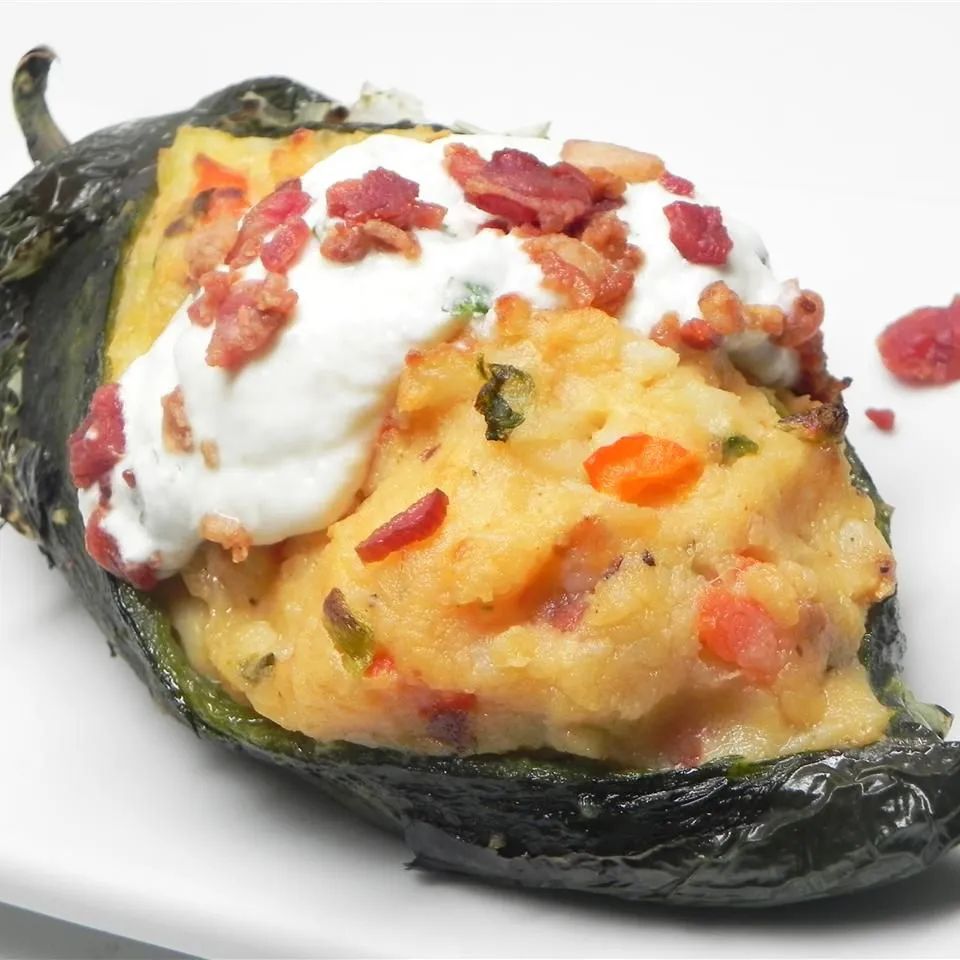 Potato-Stuffed Poblanos Reverse Potato Skins