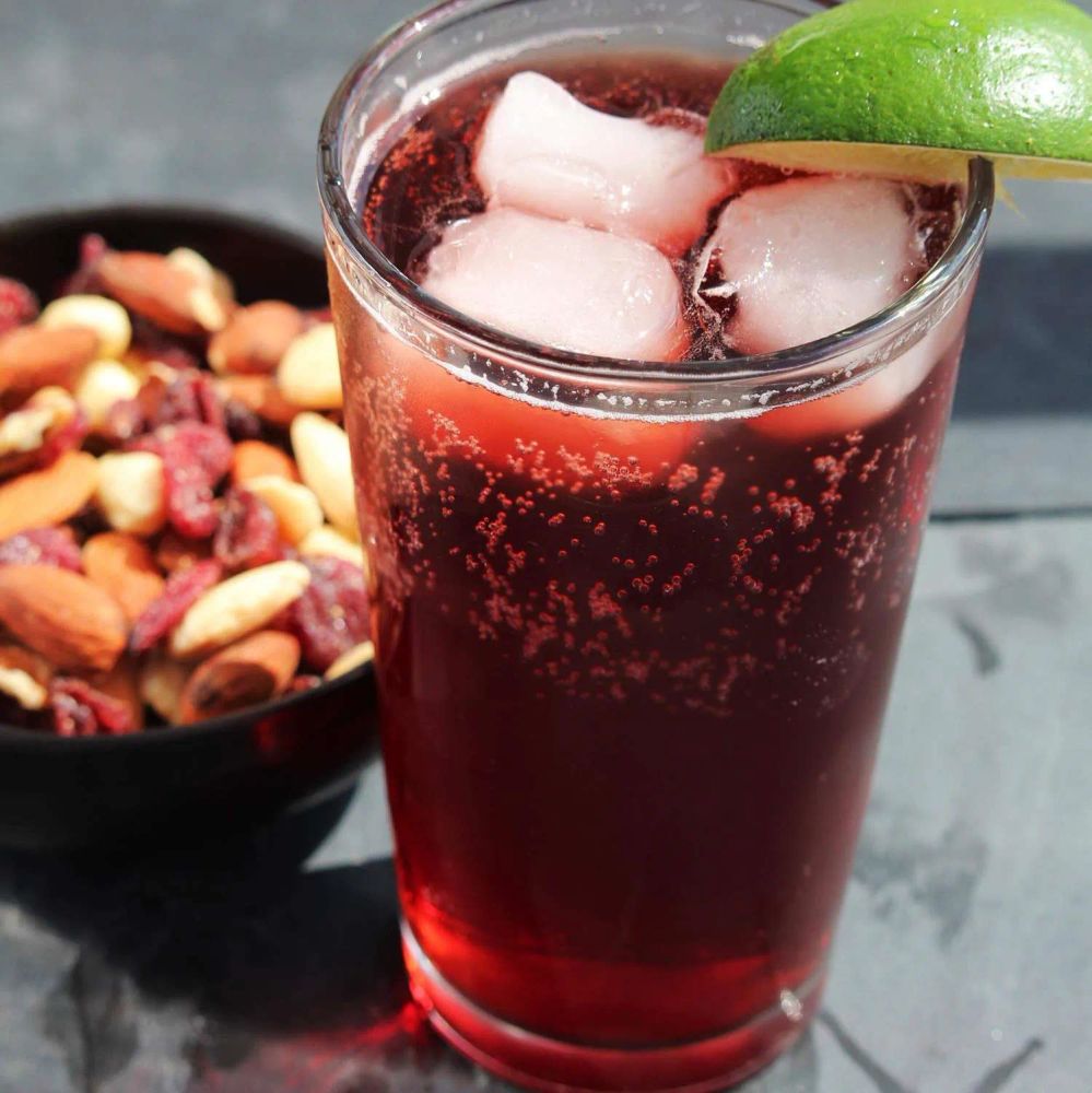 Sparkling Hibiscus Cooler