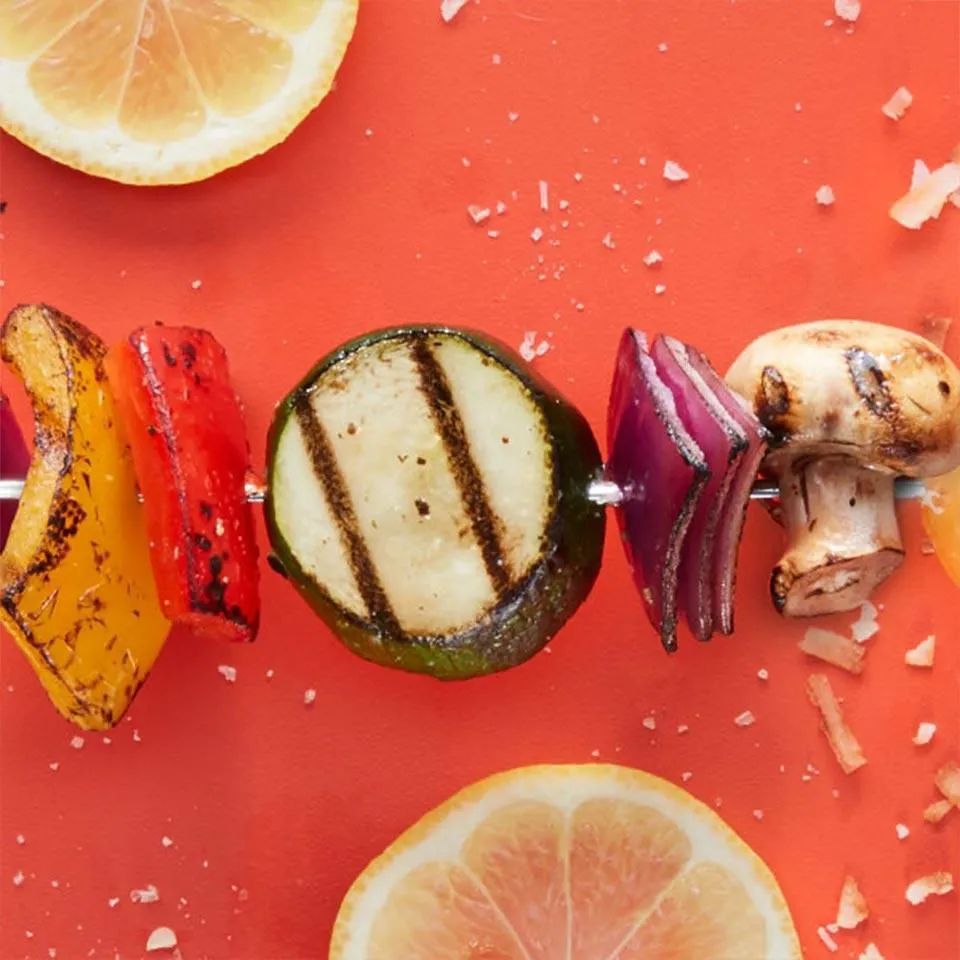 Lemony Grilled Vegetable Kabobs