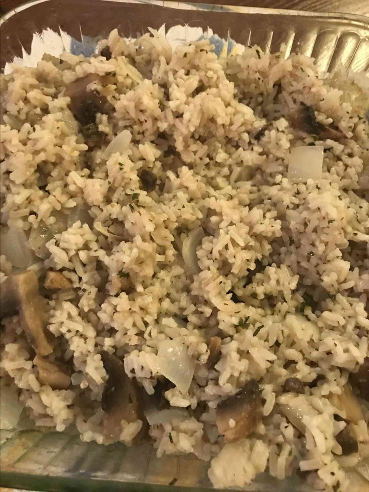 Baked Mushroom Rice