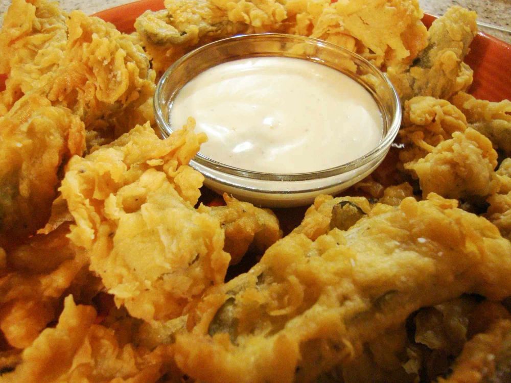 Beer Batter Deep Fried Dill Pickles