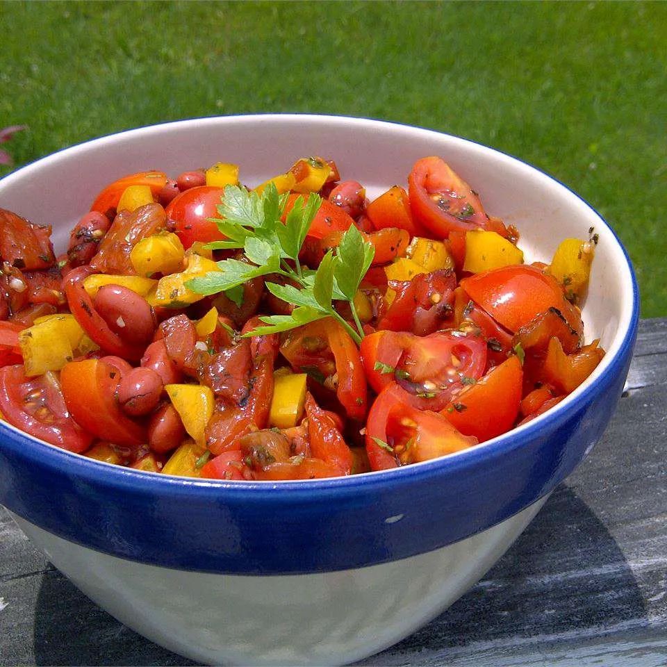 Sweet Pepper Balsamic Bean Salad