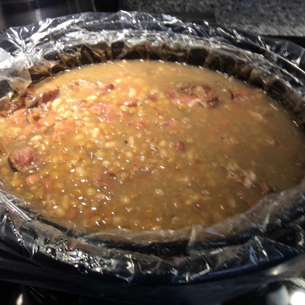 Old-School Bean Soup with Wheat Berries