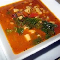 Pasta Fagioli Soup with Bacon