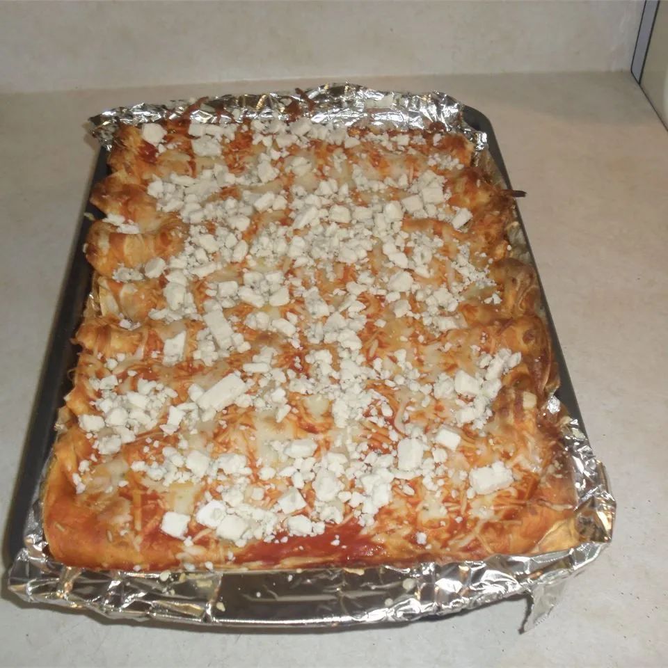 Buffalo Chicken Enchiladas