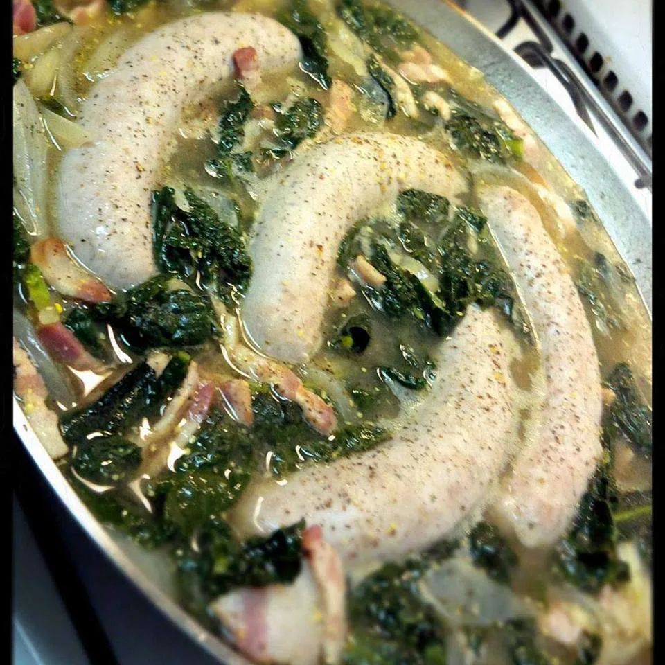 North German Gruenkohl (Kale) and Sausage