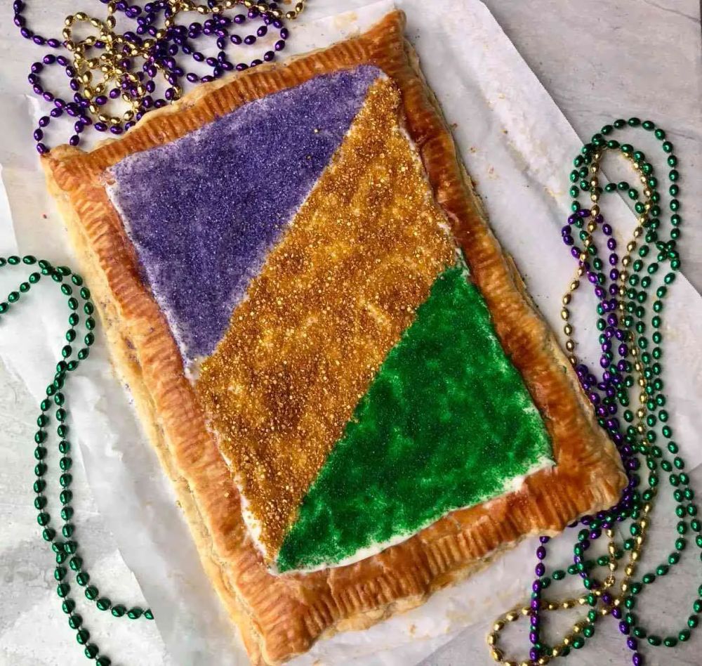 Giant King Cake Pop-Tart