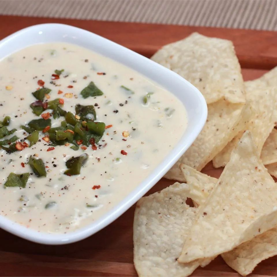 Grilled Poblano Queso Dip