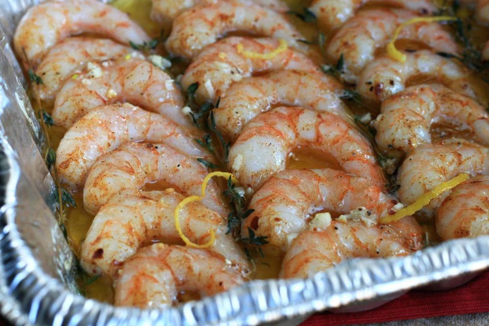 Garlic Butter Smoked Shrimp