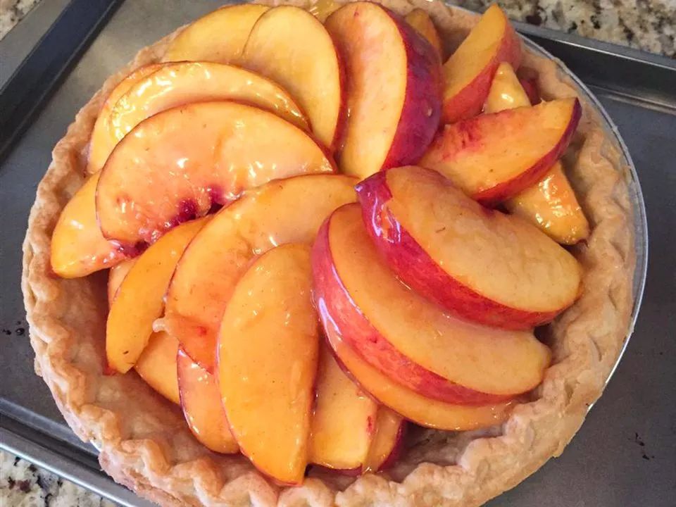 No Bake Peach Pie