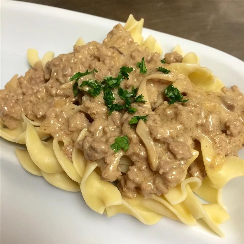 Lazygirl's Ground Turkey Stroganoff