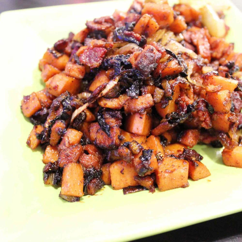 Sweet Potato and Fennel Hash