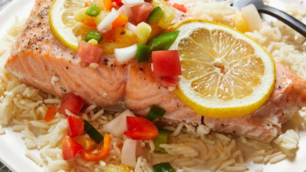 Salmon with Fruit Salsa