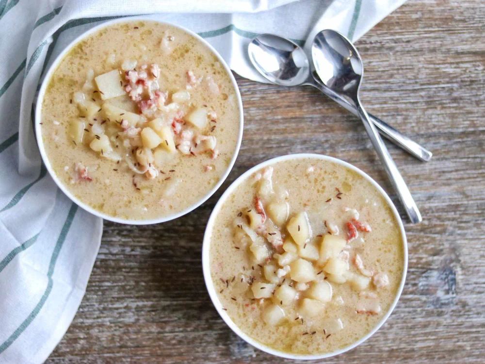 German Potato Bacon Soup