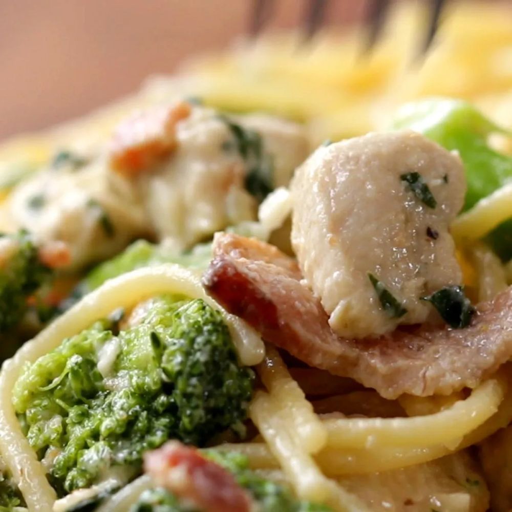 Chicken Bacon Broccoli Alfredo