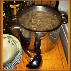 Grandpa's Beef, Mushroom, and Barley Soup