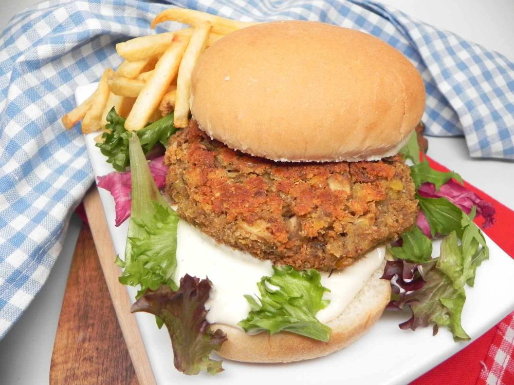 Mushroom-Lentil Burgers