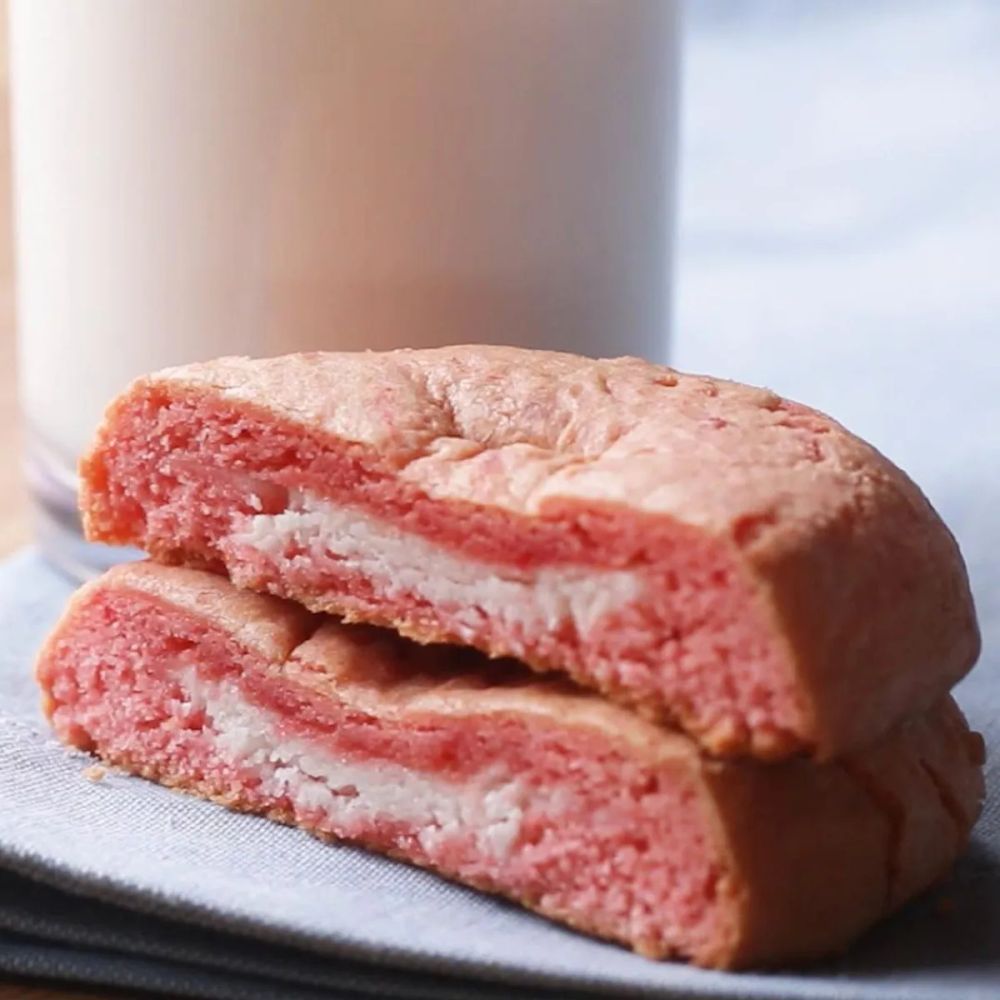 Strawberry Cheesecake 'Box' Cookies