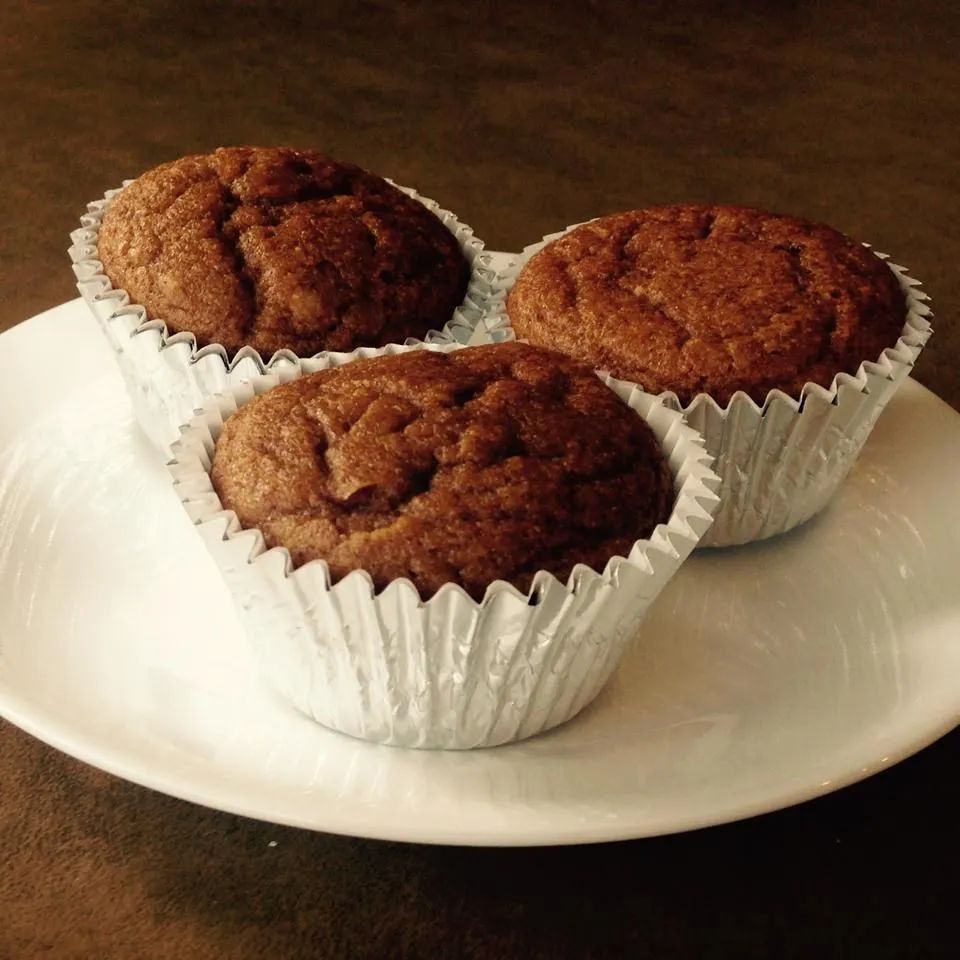 Pumpkin Pie-Oat Flour Muffins