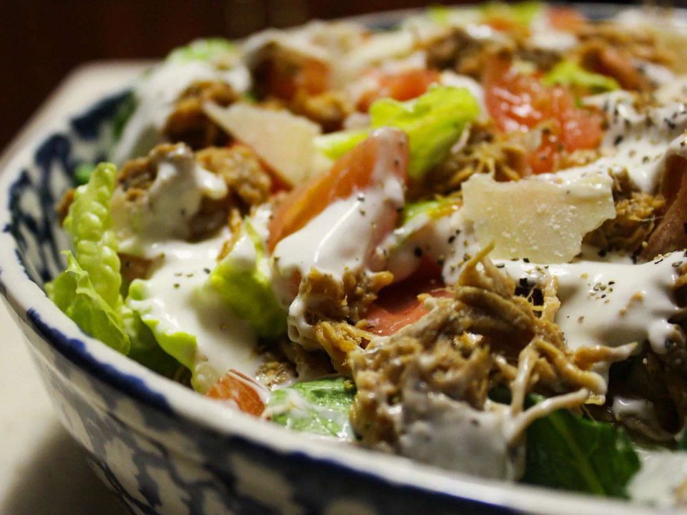 Easy and Fast Cajun Chicken Caesar Salad