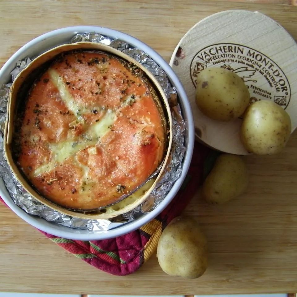 Garlicky Baked Brie