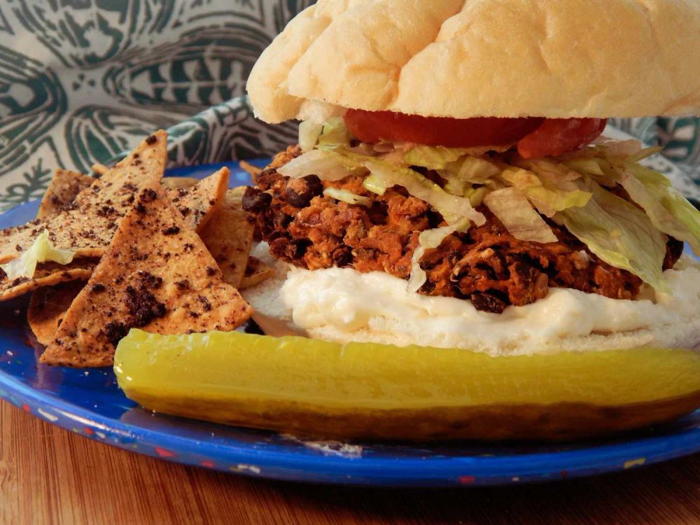 Sweet Potato Black Bean Burgers