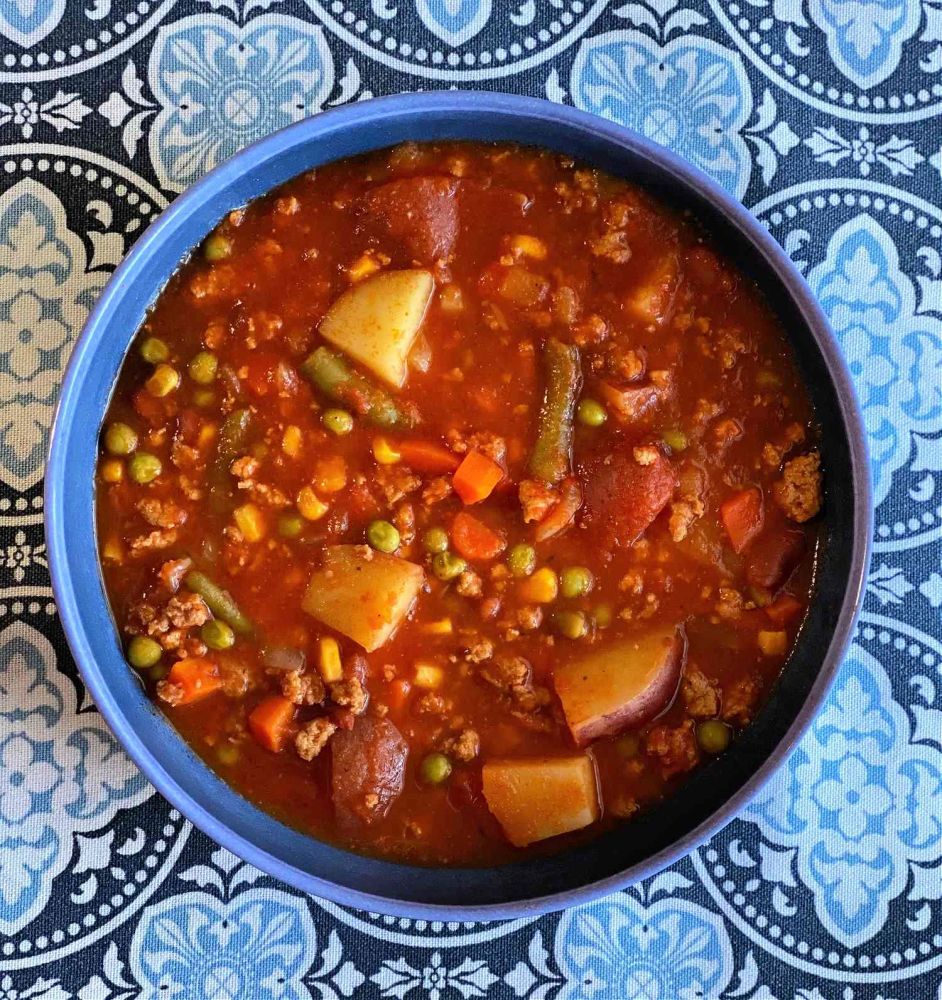 Ground Turkey Soup with Beans