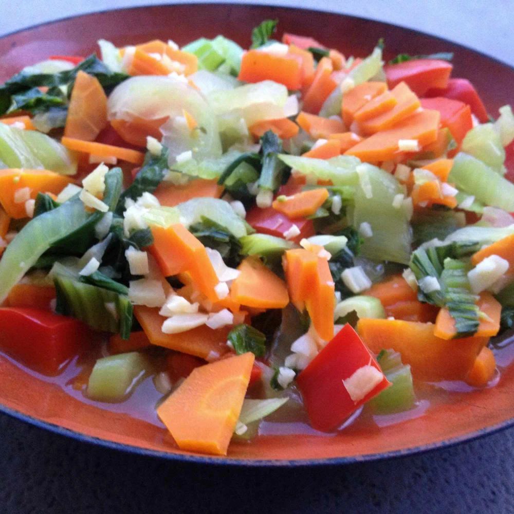 Bok Choy with Vegetables and Garlic Sauce