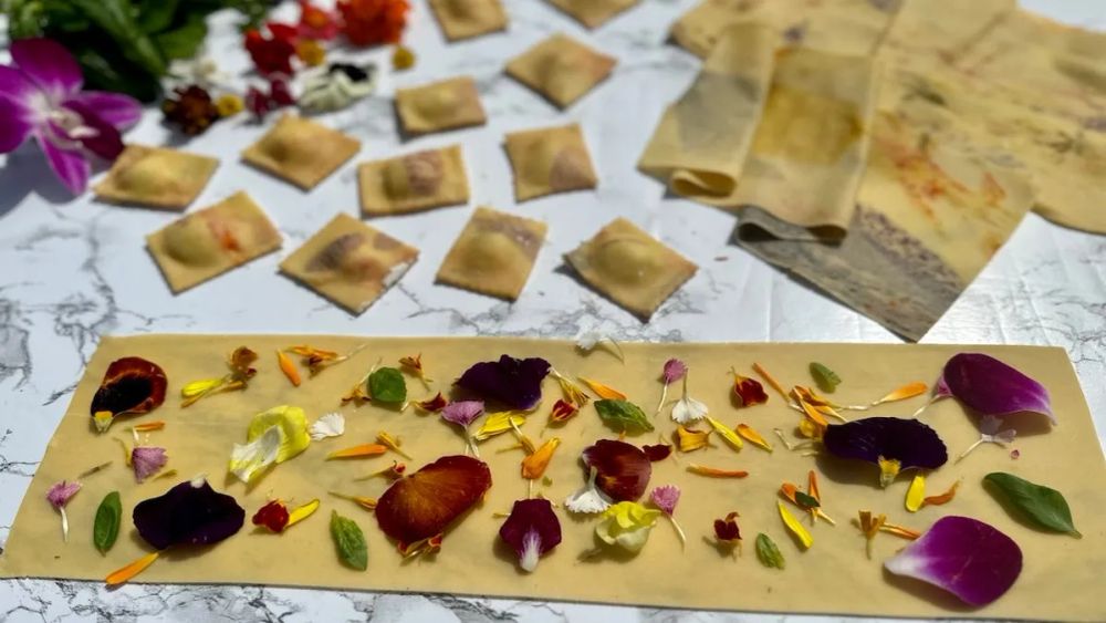 Flower Ravioli With Lemon And Herb Ricotta