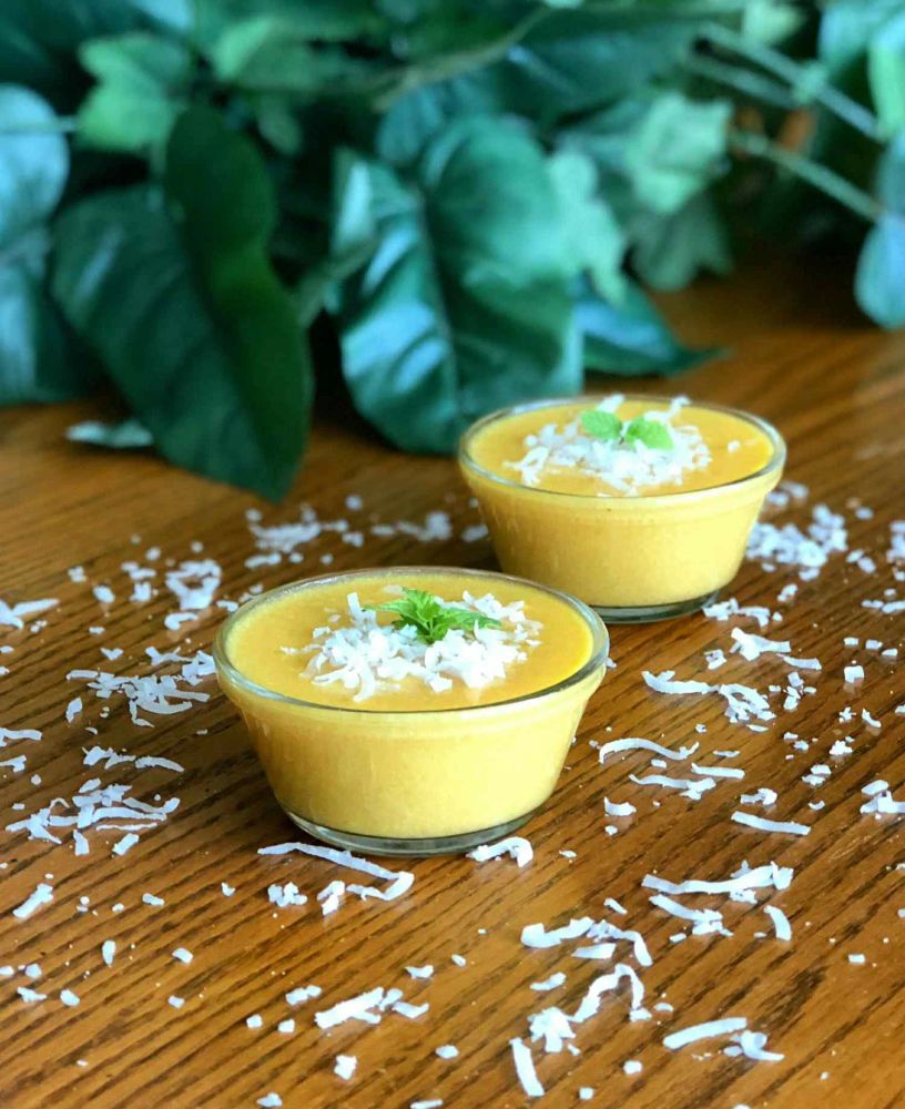 Mango Coconut Pudding