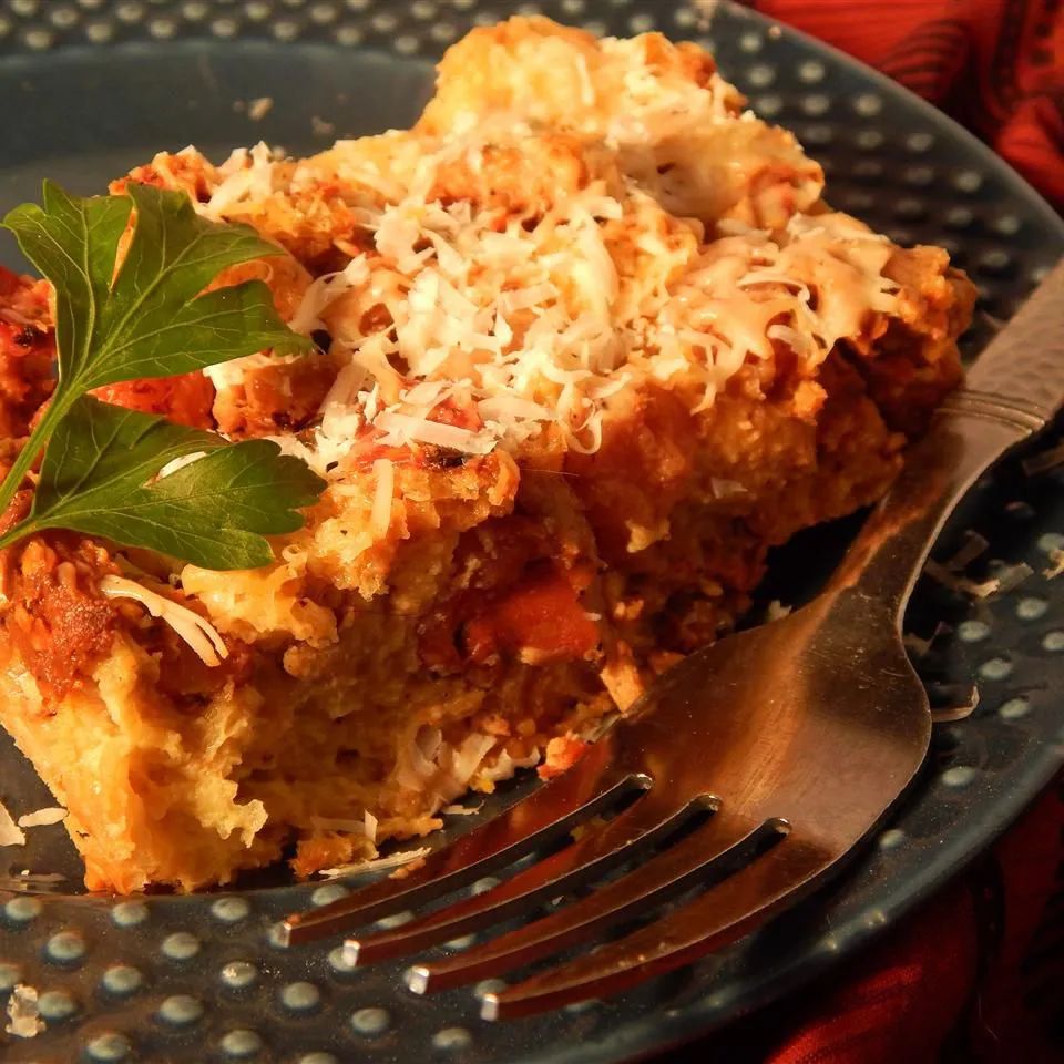 Meatball Bread Pudding