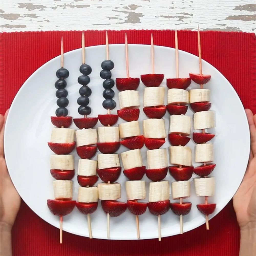 Star-Spangled Fruit Skewers