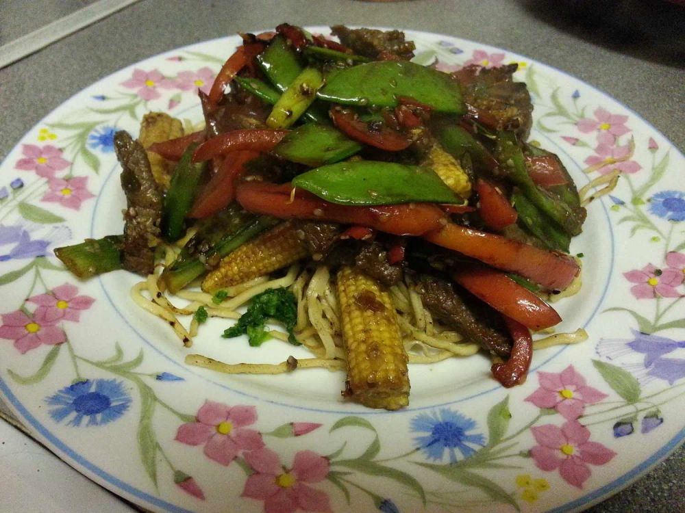 Singapore Beef Stir-Fry