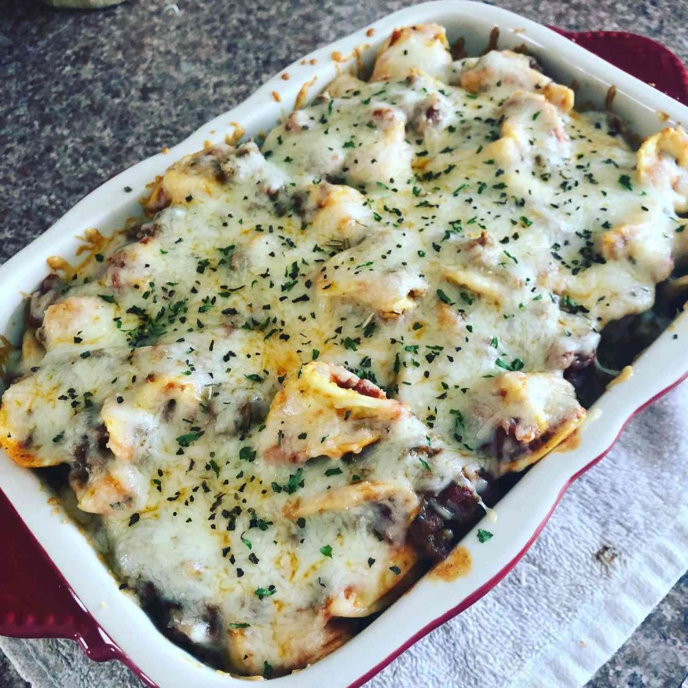 Italian Sausage Tortellini Bake